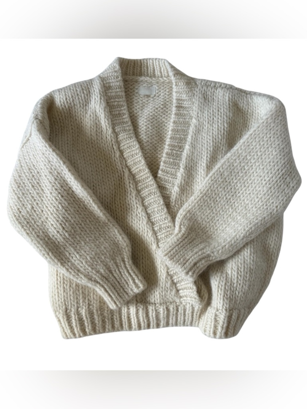 Mother Alpaca Wool Criss Cross Jumper Sweater V neck